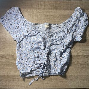 Pacsun blue crop top